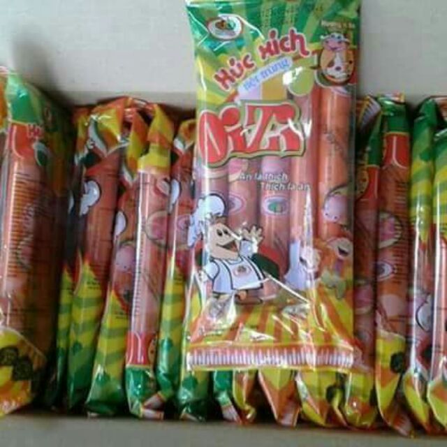 Xúc Xích tiệt trùng công ty Dabaco gói 100gr (gói gồm 5 cây x 20gr)