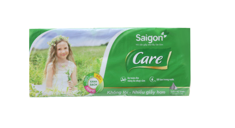 10 cuộn giấy Sài Gòn care không lõi