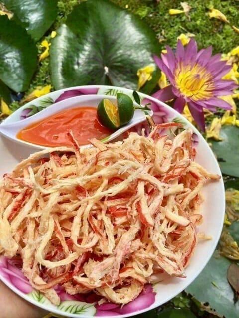 GÓI 500g MỰC ĐÀ NẴNG XÉ SỢI HẤP NƯỚC DỪA CAO CẤP