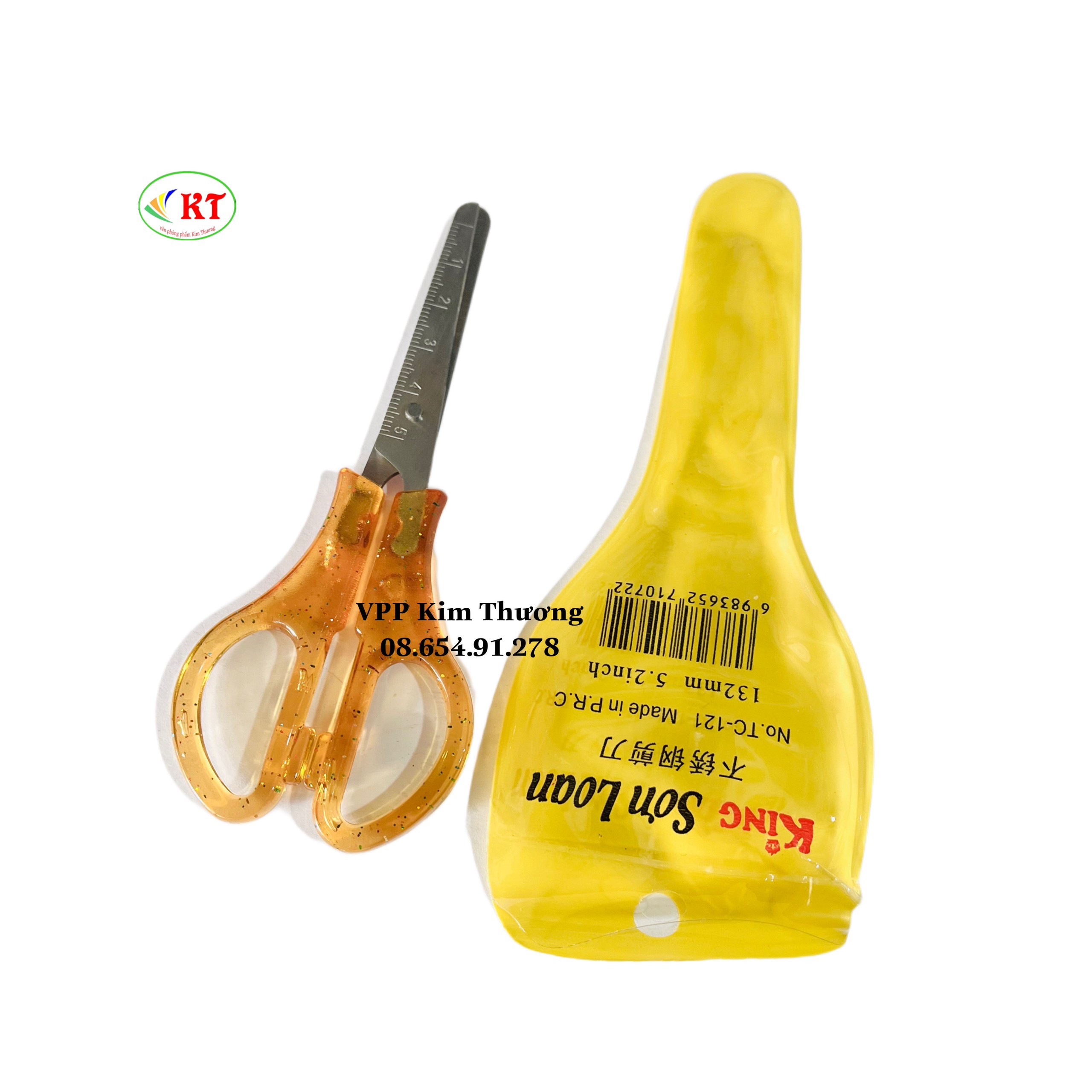 Kéo học sinh, kéo cắt thủ công cán đồi mồi tc-120, tc-121