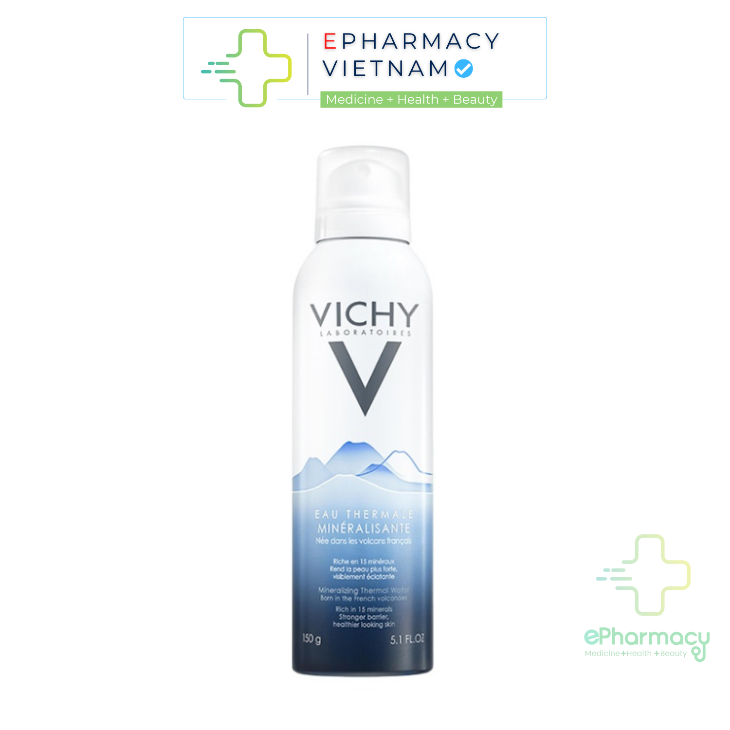 Xịt khoáng cấp ẩm dưỡng da chống lão hóa Vichy Mineralizing Thermal Water 50mL/ 150mL/ 300mL
