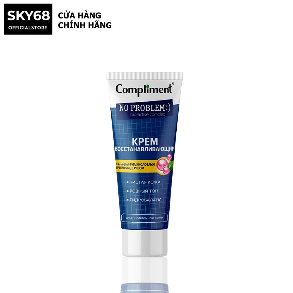 Kem dưỡng compliment no problem aha-bha-pha phục hồi, tái tạo da dầu mụn 50ml