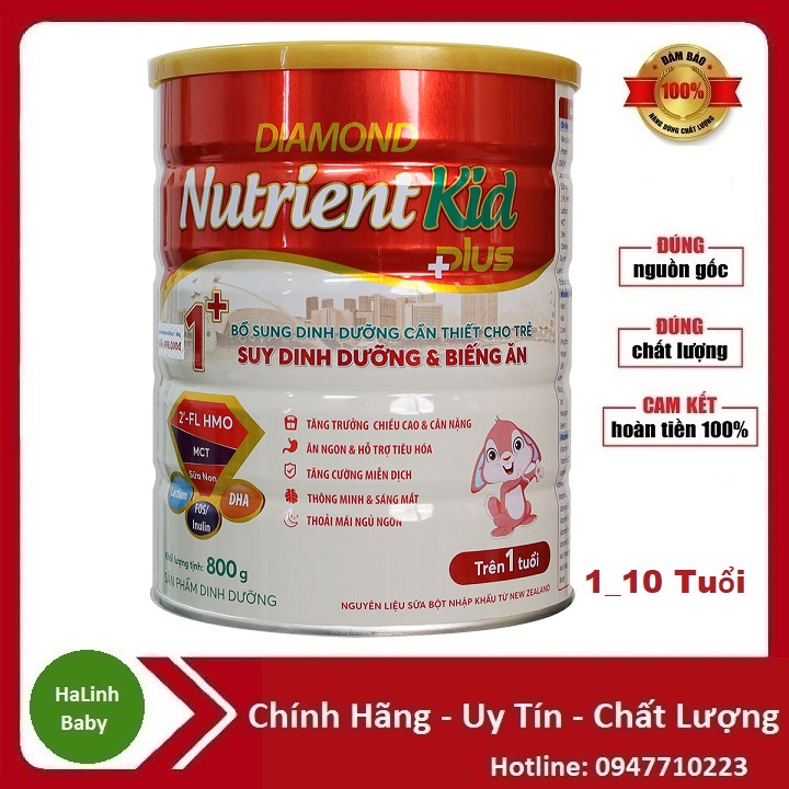 Sữa Diamond Nutrient kid Plus số 1+ 800g ( Date Mới Nhất )