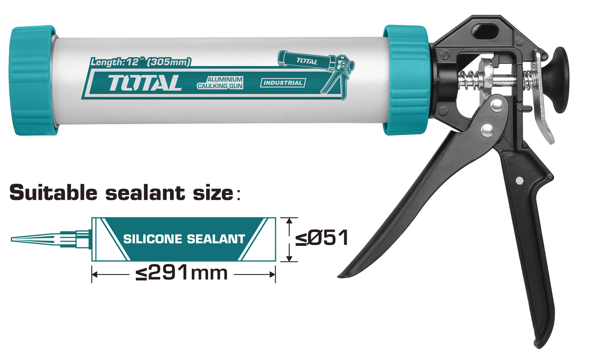 Tht20112  Bơm Silicol Thân Nhôm Total