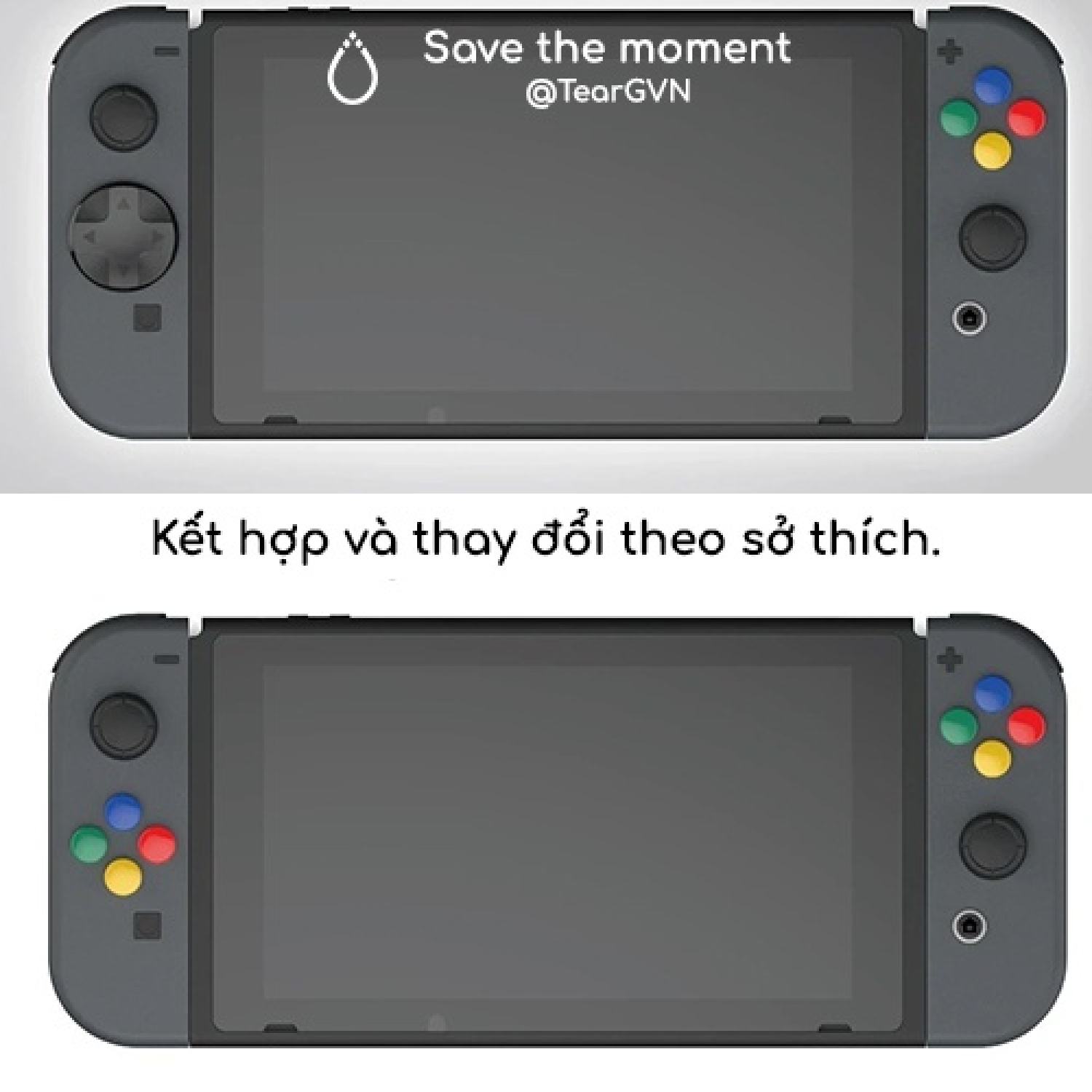 Bộ dán nút ABXY và D-Pad Skull & Co cho Joy-Con Nintendo Switch OLED / Switch 1