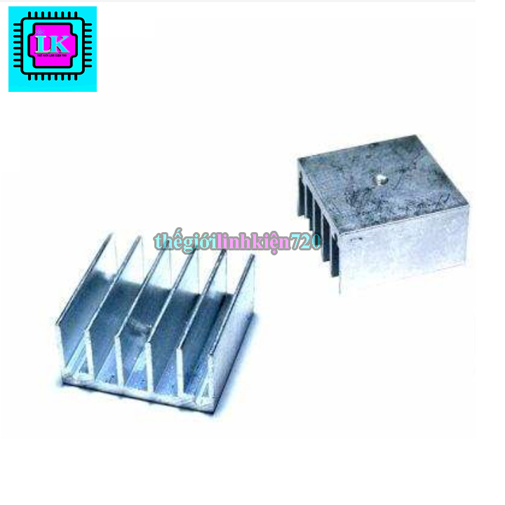 Tản nhiệt - tản nhiệt nhôm - tản nhiệt nhôm 3x3x1.5cm