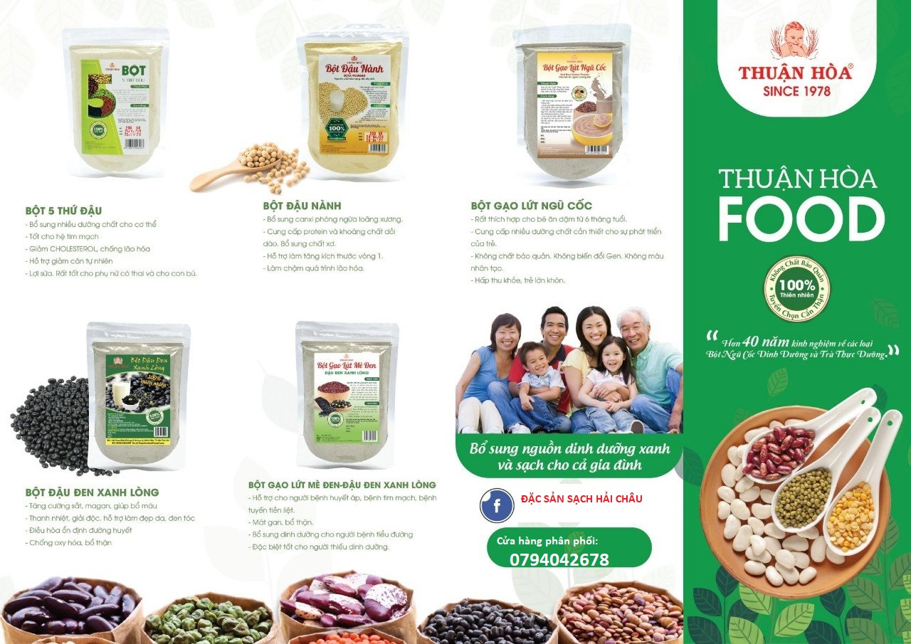 BỘT 5 THỨ ĐẬU- 200GR- THUẬN HÒA FOOD DATE MỚI