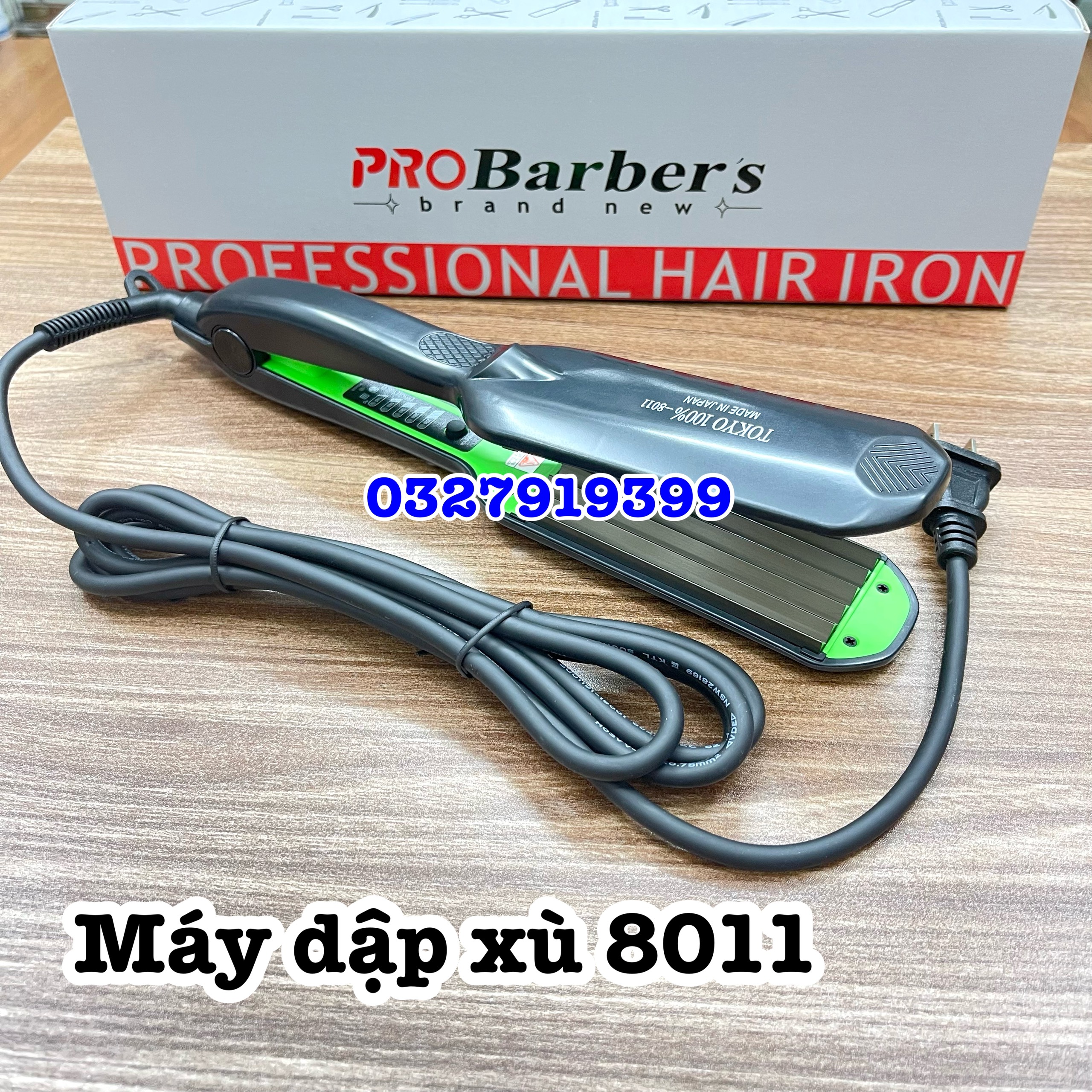 Tokyo Large Hair Straightener Tokyo 8011, High Quality, Ceramic-Coated Alloy Material, Anti-Damage to Hair, 5 Heat Adjustment Levels, 140-220 Degrees, Safe for Hair