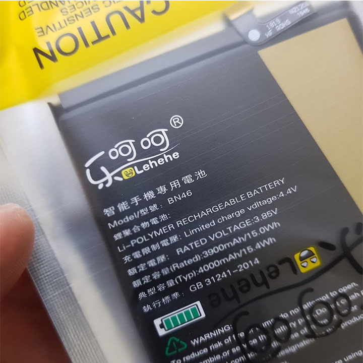 Pin lehehe BN46 dành cho xiaomi note6,note8 và redmi 7,bảo hành 6 tháng
