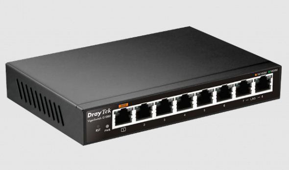 Bộ chia mạng 8 PORT DrayTek VigorSwitch G1080 Chính Hãng