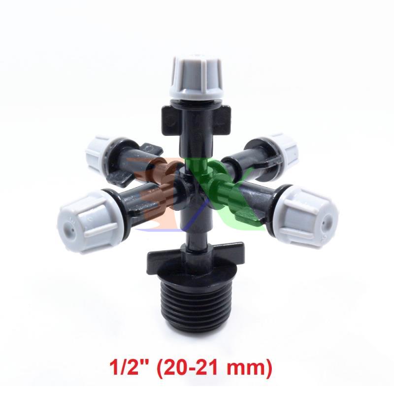Béc tưới phun sương MT-309D 8 lit / h, Bộ 5 Đầu phun sương ren 21