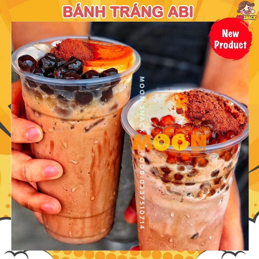 Set nguyên liệu làm milo dầm trân châu chuẩn đủ vị full topping 7 nguyên liệu chuẩn túi zip 400gram
