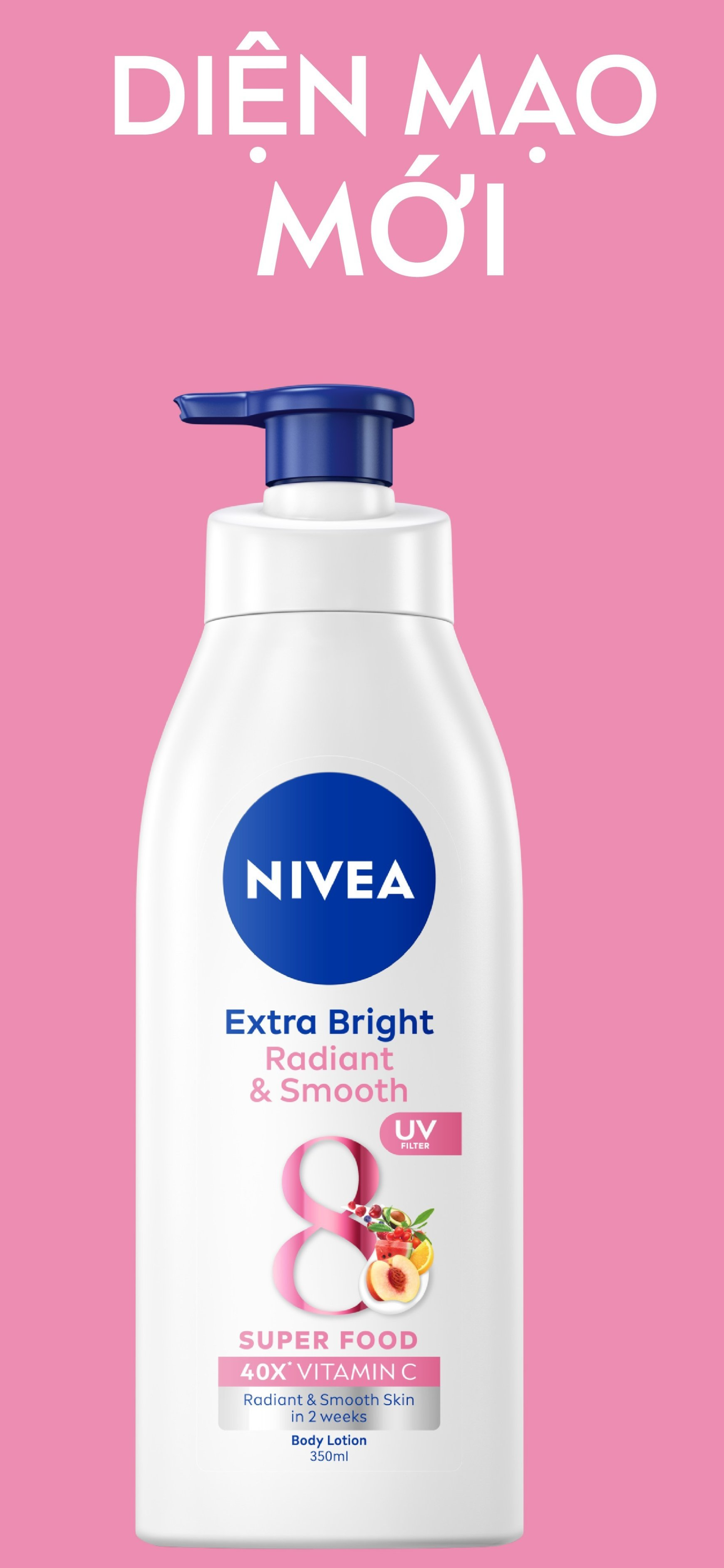 Sữa dưỡng thể trắng da Nivea Extra White 350ml (tùy chọn mẫu)