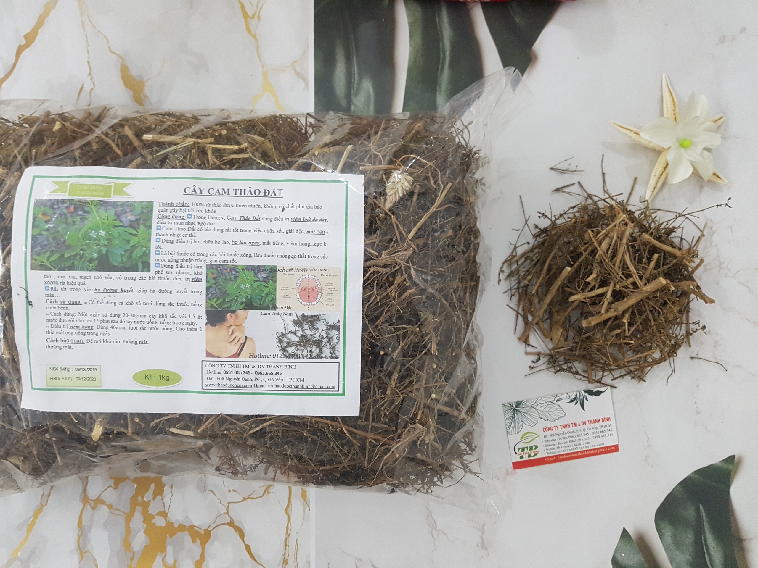 Cây Cam Thảo Đất (Cam Thảo Nam) 1KG Khô - Đông Y Thanh Bình