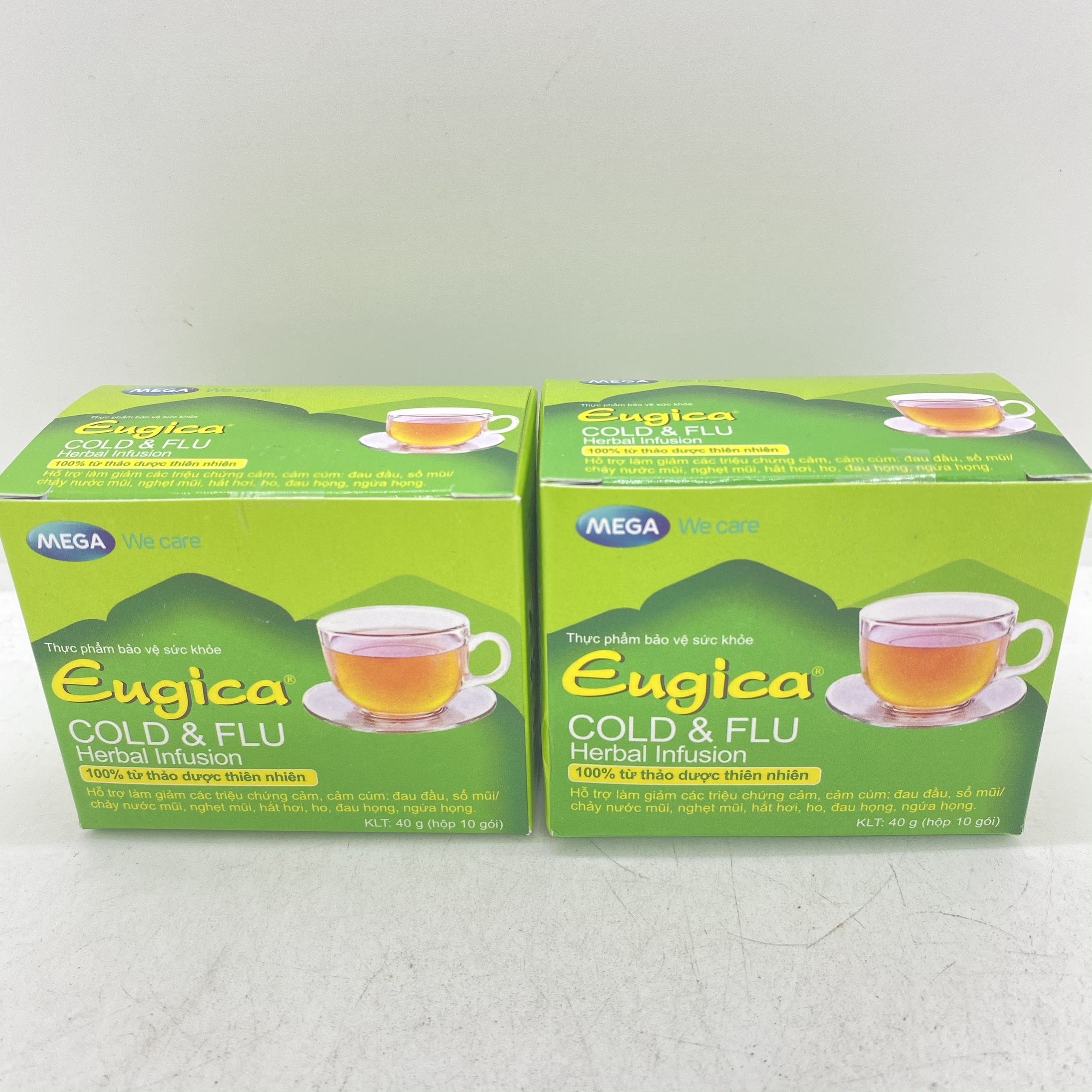 Trà Thảo Dược Eugica Cold & Flu - Hộp 10 Gói