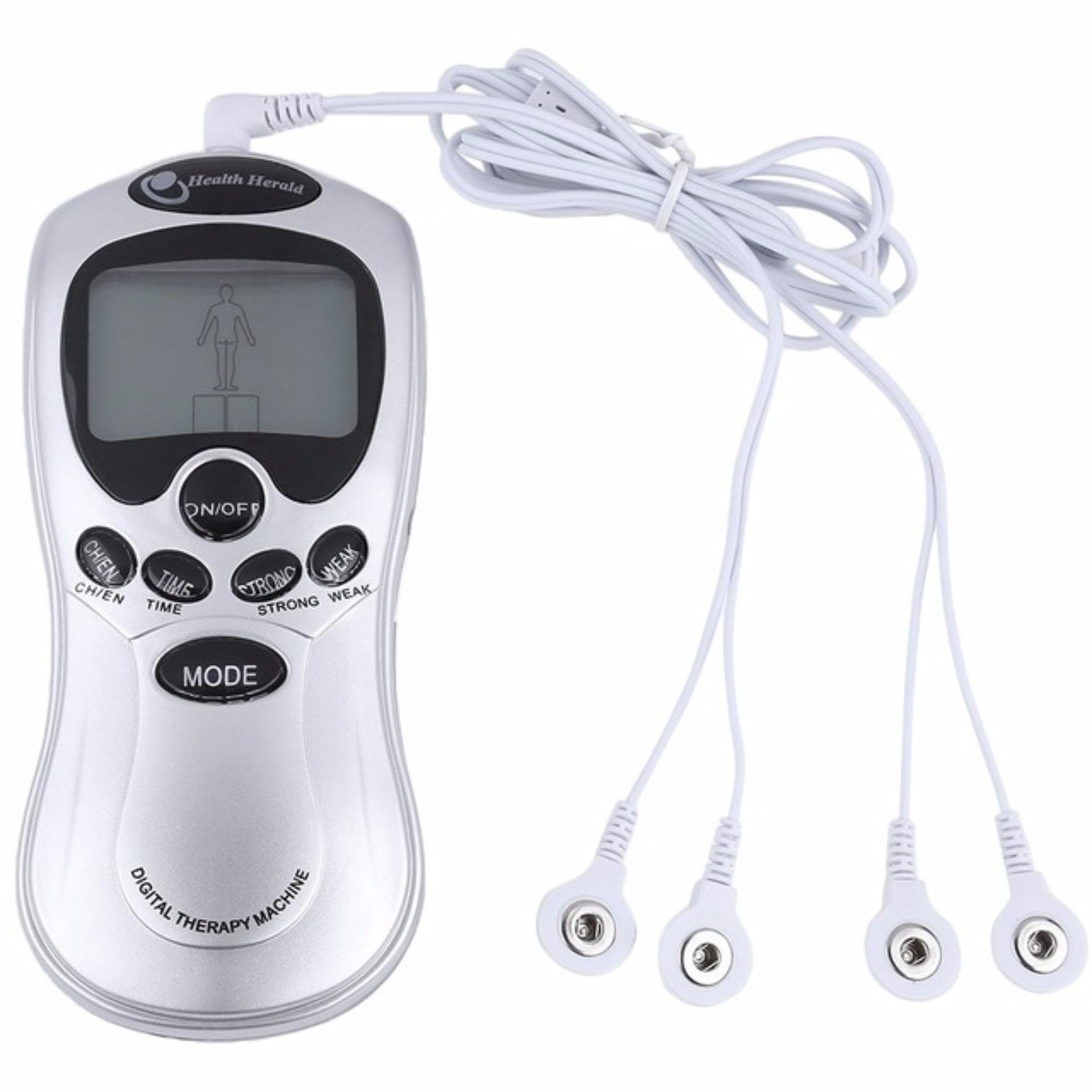 Máy massage trị liệu xung điện xoa bóp, bấm huyệt đa năng 4 miếng dán có tác dụng Châm cứu, Xoa bóp, Máy đấm, Cạo gió, Massage, Giảm béo, Giác hơi, Miễn dịch điều tiết