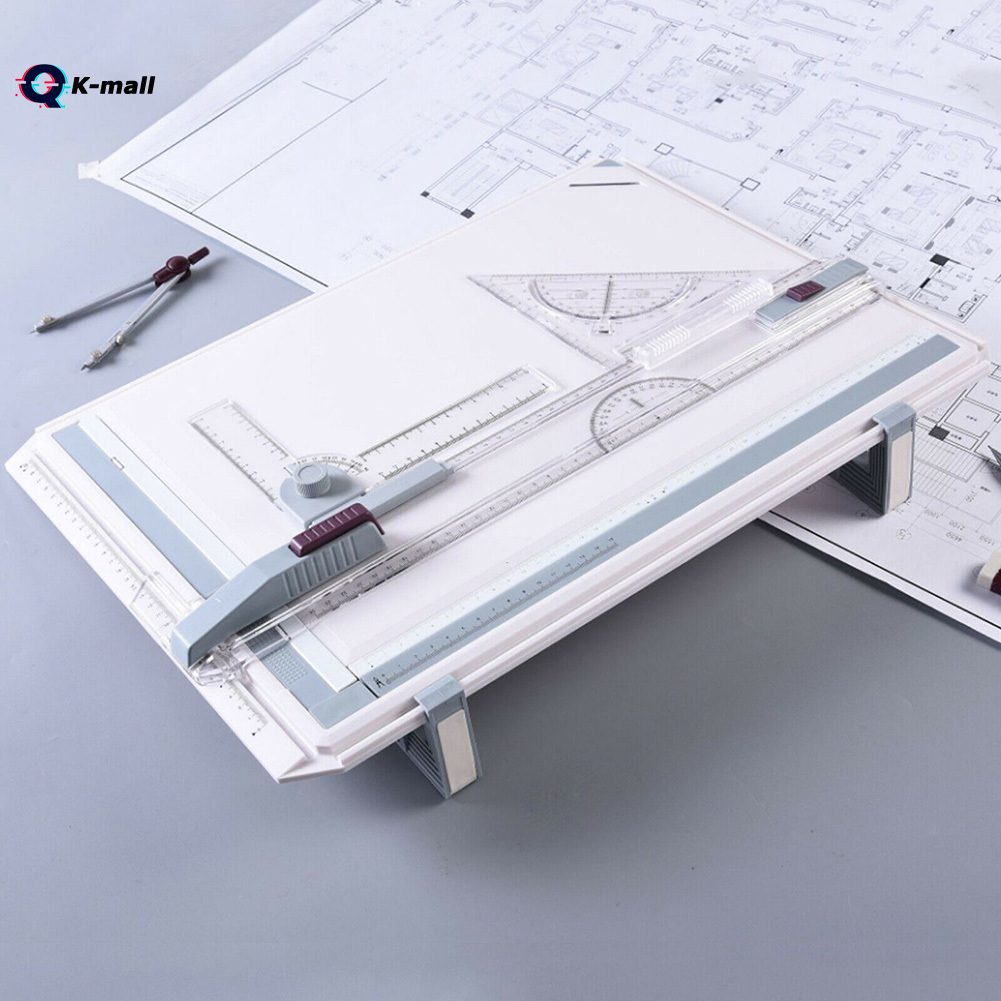 K-Mal Drawing Board A3 Drafting Tables with Parallel Motion Angle Measuring System