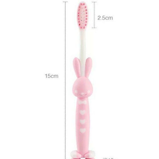 Set 4 bàn chải đánh răng cho bé hình thỏ gấu cho bé