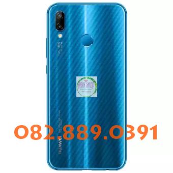 Miếng dán mặt lưng skin carbon huawei nova 3i/ 3e/ 3/ 2i/ 5t trong 3d đen