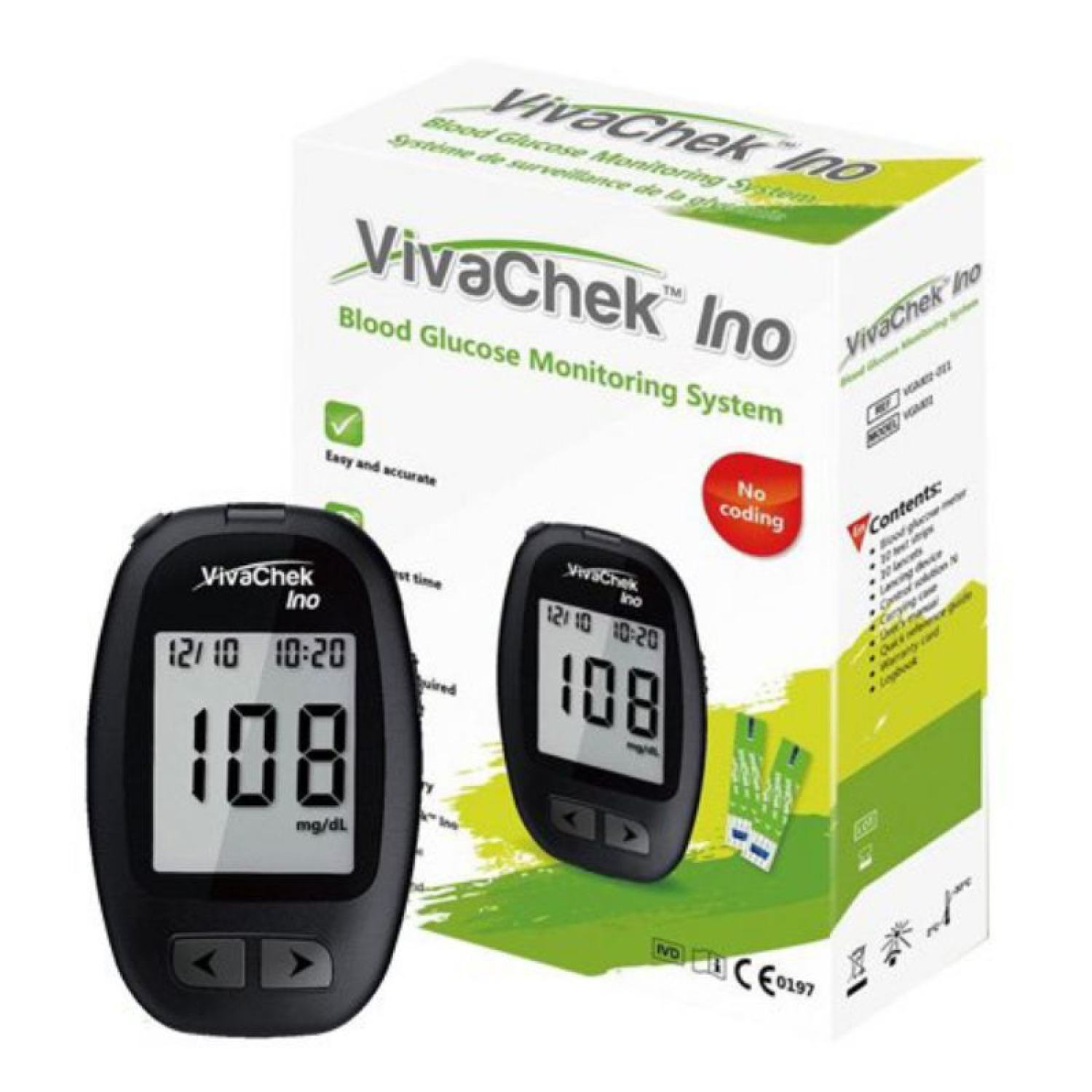 Máy đo đường huyết VivaChek Inotặng 25 que thử