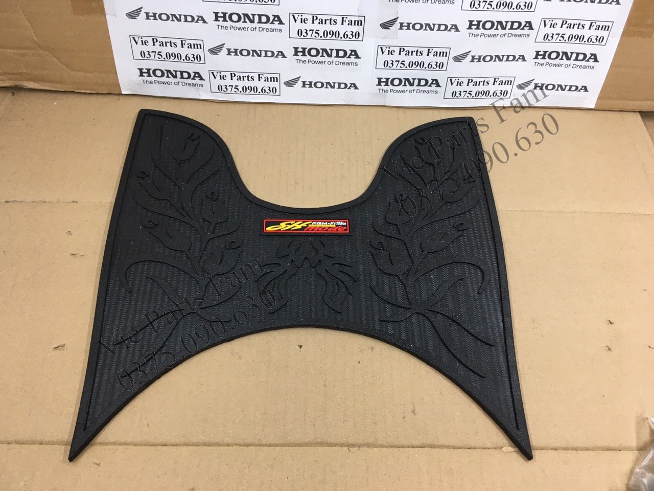 Thảm cao su lót sàn chân SH Mode 2013-2019 (đời SH Mode 1 dây ga)
