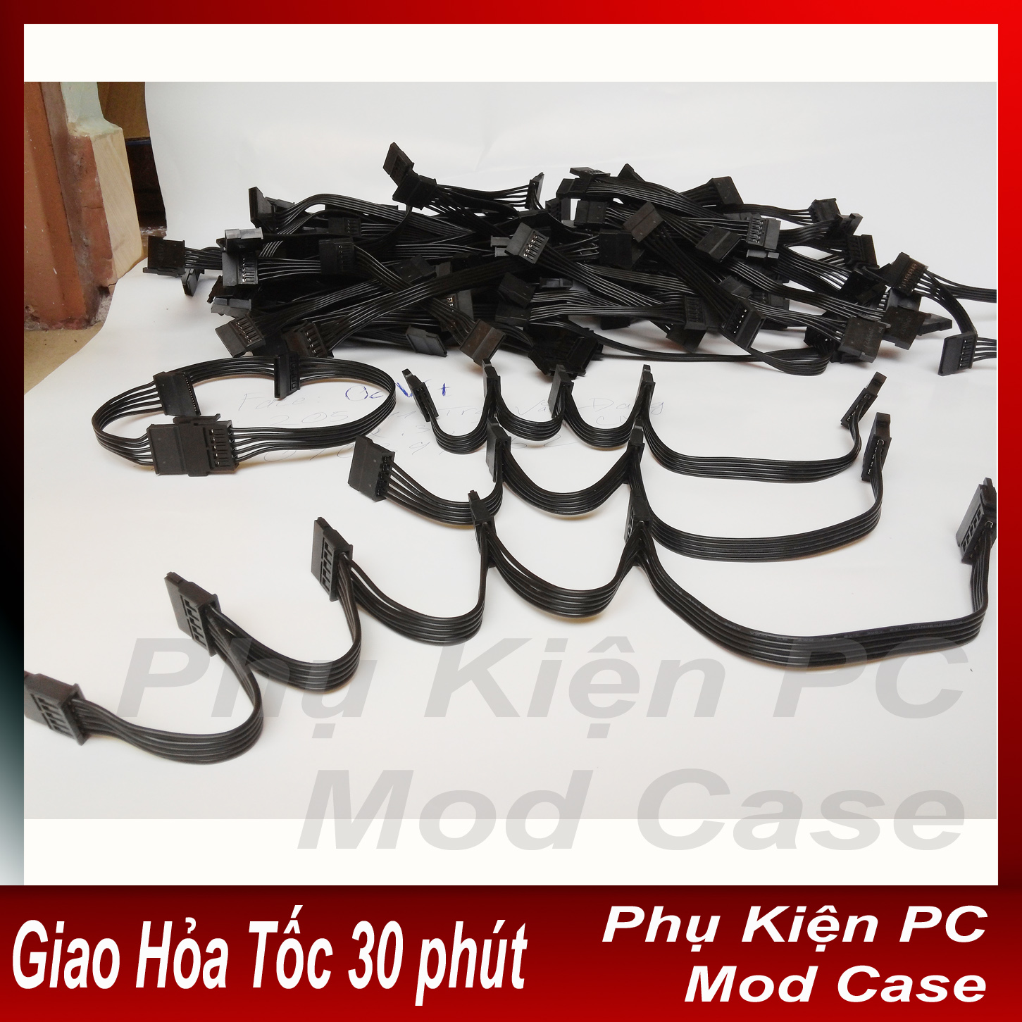 Cáp chia nguồn Sata 1 ra nhiều đầu sata (dây bấm chuẩn 18AWG)