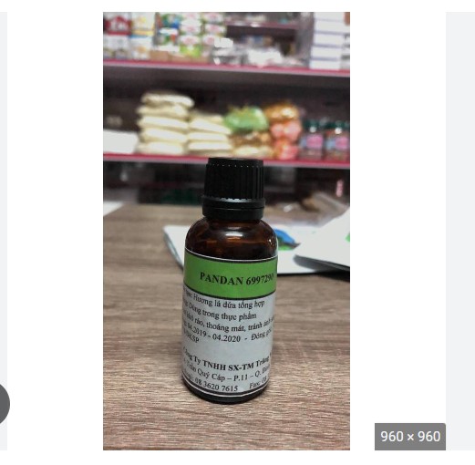 Tinh chất hương Lá Dứa 30g