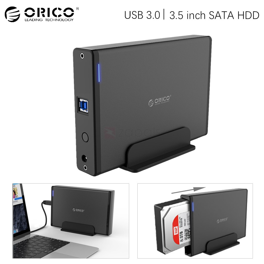 Box ổ cứng Orico 7688U3-BK 3.5 inch