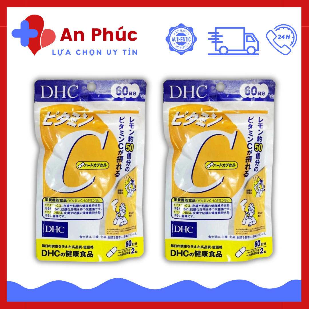 Viên uống Vitamin C DHC của Nhật gói 60 ngày , viên uống trắng da Vitamin C DHC
