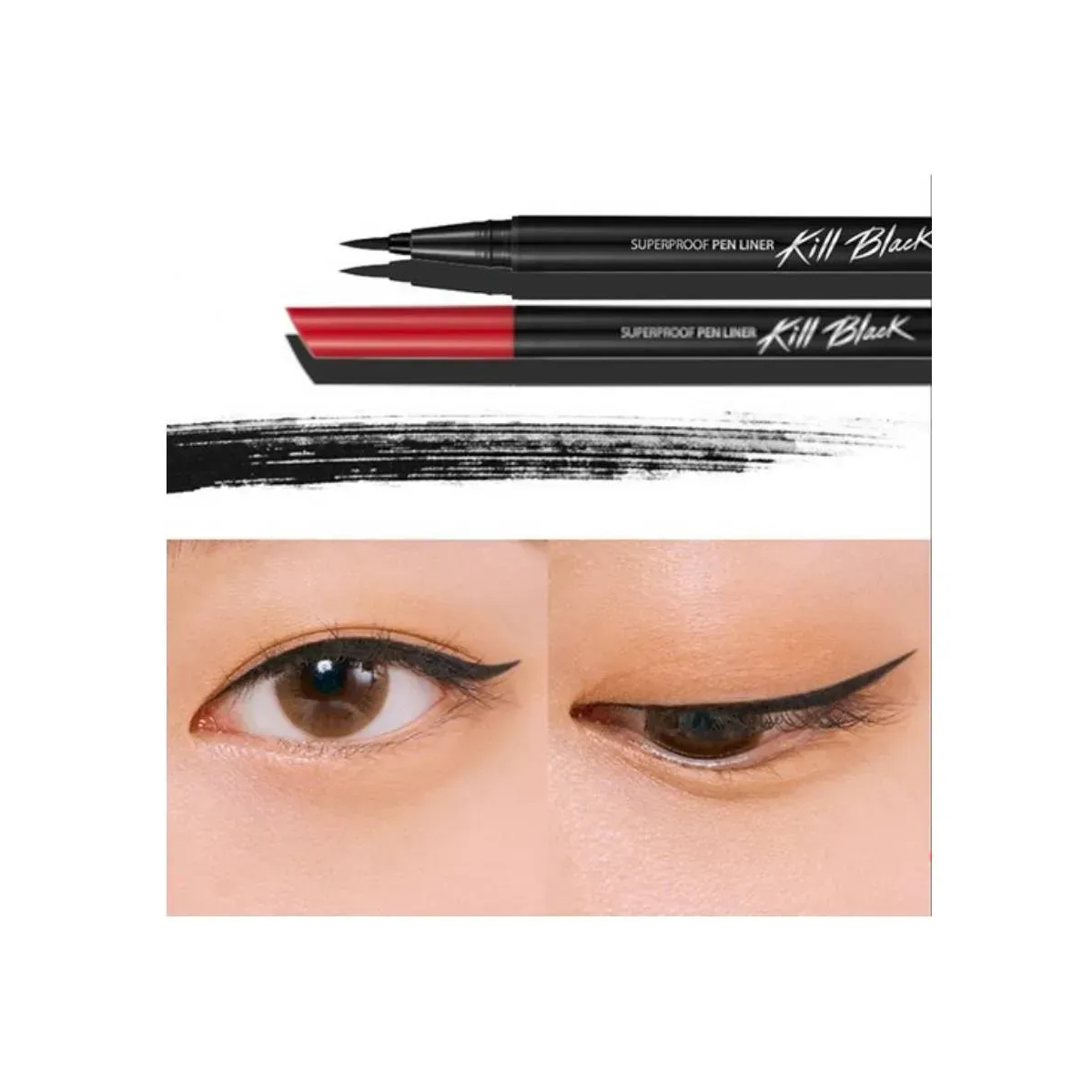 [Săn Deal]Kẻ Mắt Nước Clio Superproof Pen Liner Kill Black 0.55Ml