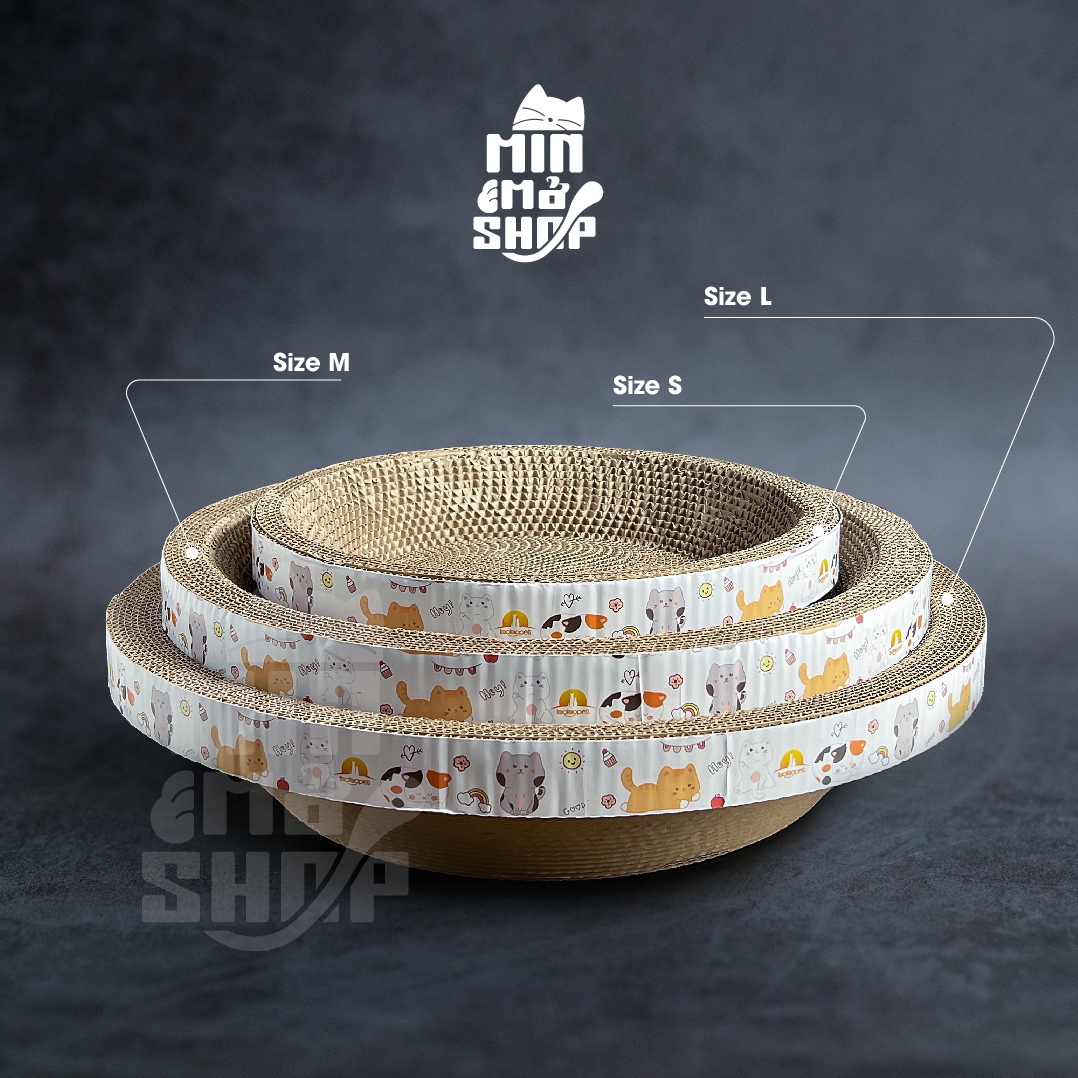 BÀN CÀO MÓNG - Ổ CÀO MÓNG HÌNH TRÒN CHO MÈO MỌI LỨA TUỔI