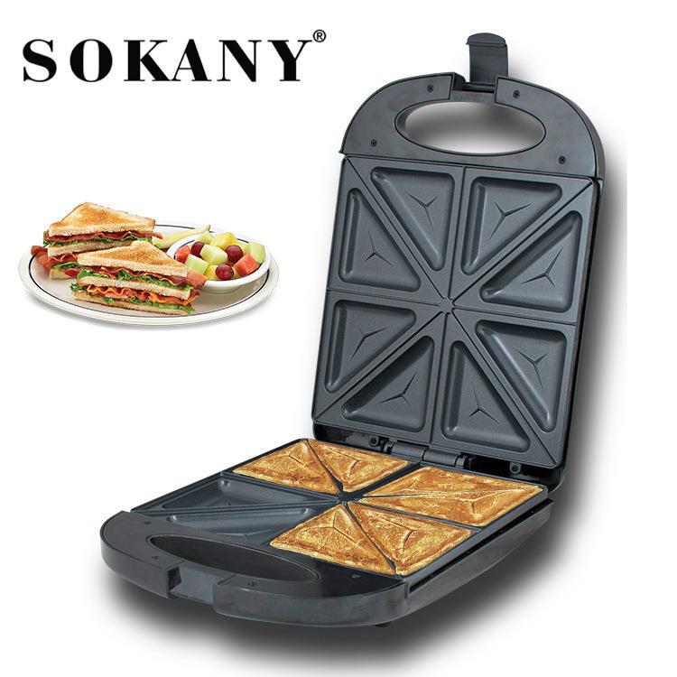 Máy làm bánh hotdog Sokany khuôn 8 bánh 1200W
