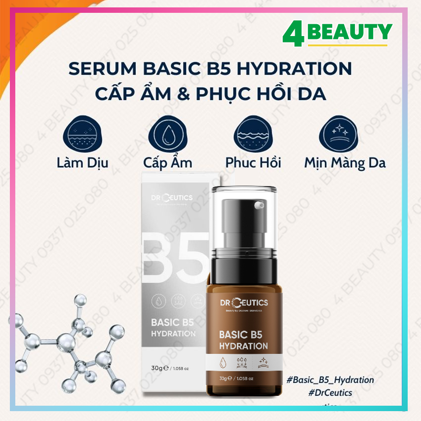Tinh chất dưỡng Serum B5 Hydration DrCeutics Cho Da Dầu Mụn - Serum DrCeutics B5