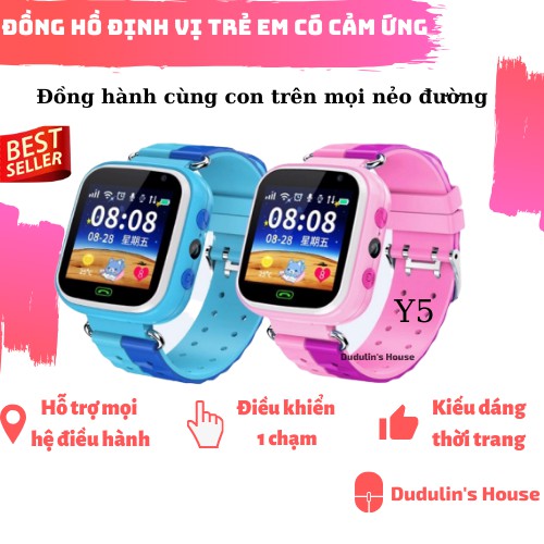 Đồng Hồ Định Vị An Toàn Cho Trẻ Em-Đồng hồ thông minh Trẻ Em Y7, Tuổi Thọ Pin 400 mAh Cao, Lắp dc sim, Nghe Gọi 2 Chiều-Bảo Hành 12 Tháng.
