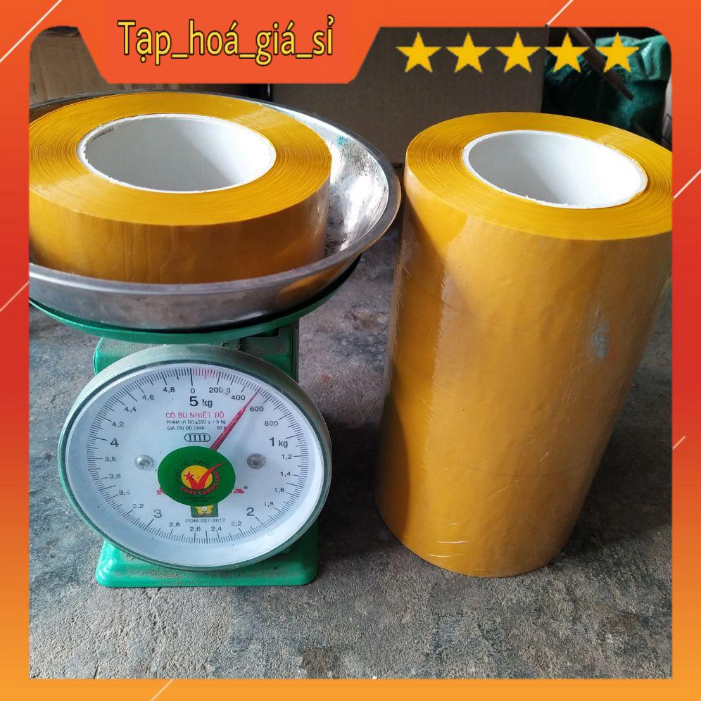 Băng keo dán thùng lõi nhựa,vàng đục 500g