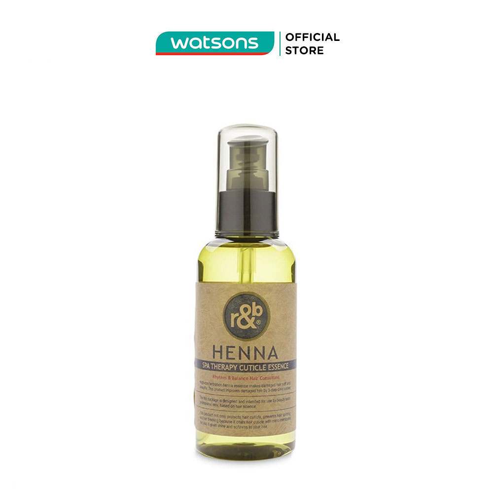 Dầu dưỡng bóng tóc thảo dược r&b henna spa therapy cuticle essence 100ml