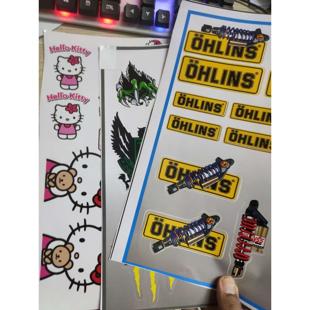 Tem Sticker đề can Hello Kitty