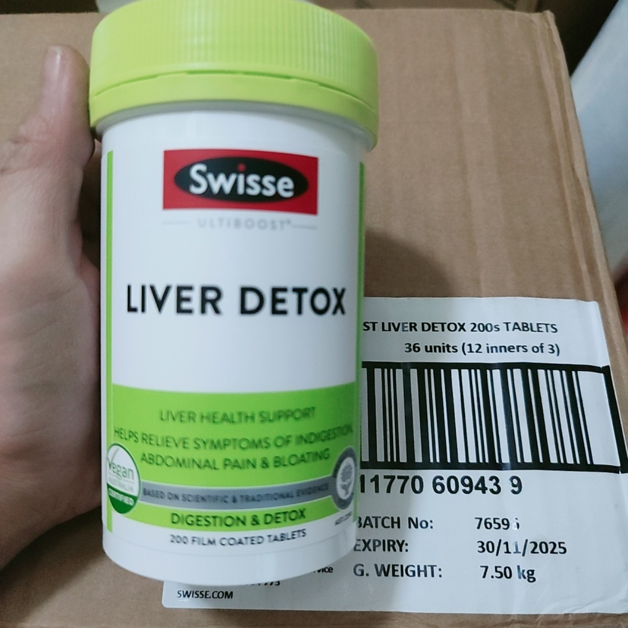 Swisse Liver Detox của úc
