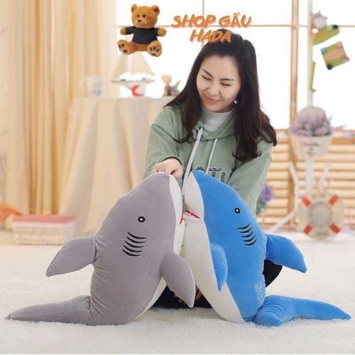 Gấu Bông Cá Mập Shart - Gấu Ôm Cá Mập Shart - Hàng Cao Cấp