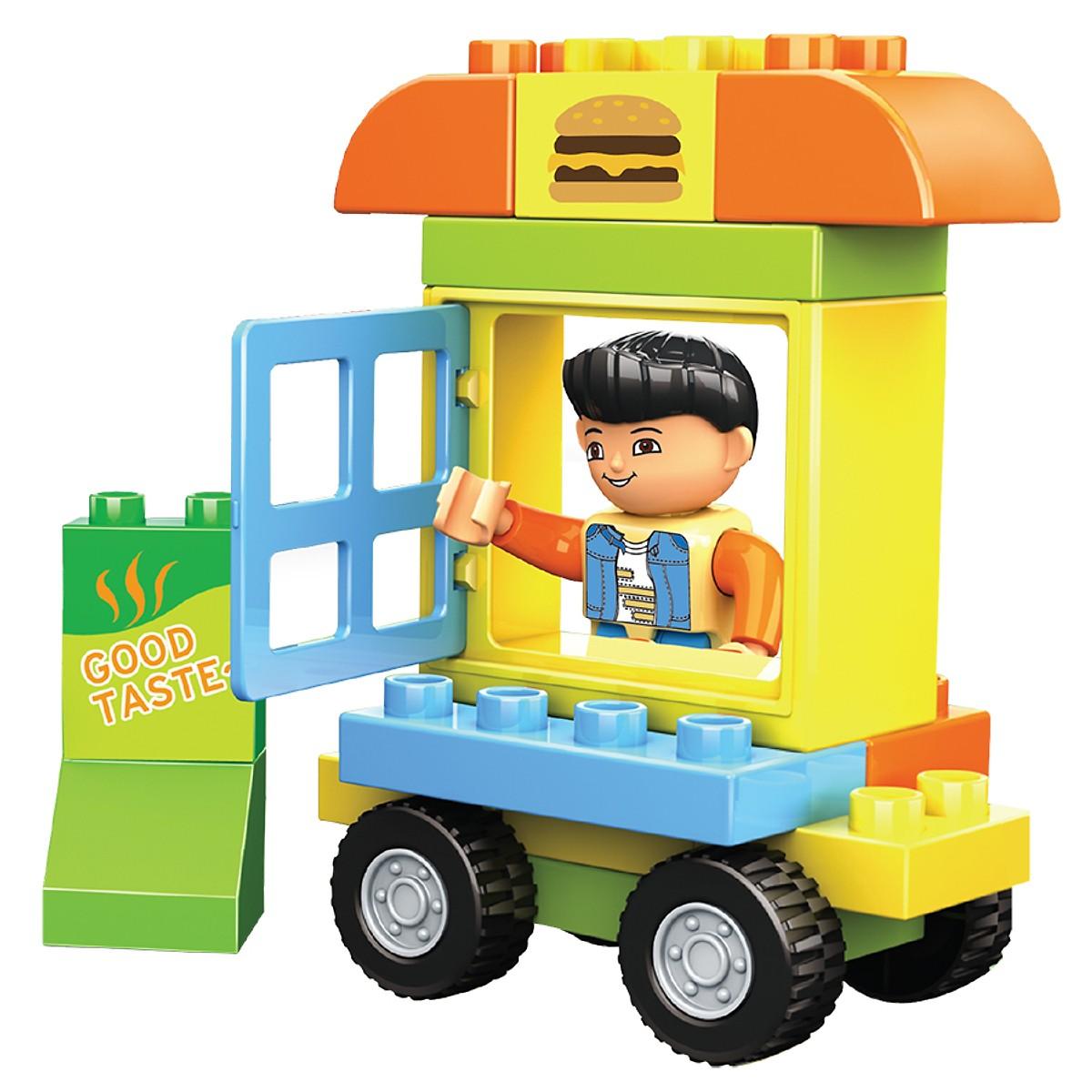 Đồ Chơi Lắp Ráp Junior Block Creative Bricks tiNiToy 204 (Cầu Trượt)