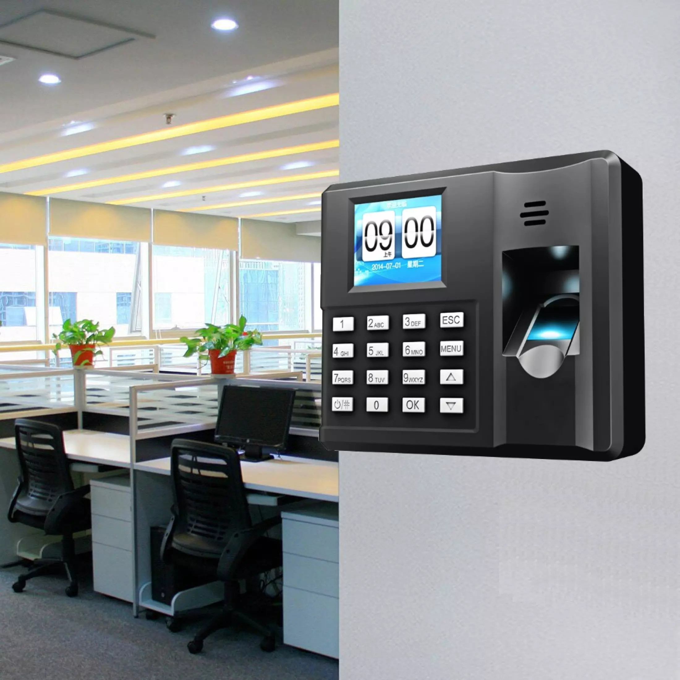 [HCM](Khuyến mãi) Máy Chấm Công Quét Vân Tay Elitek 6699