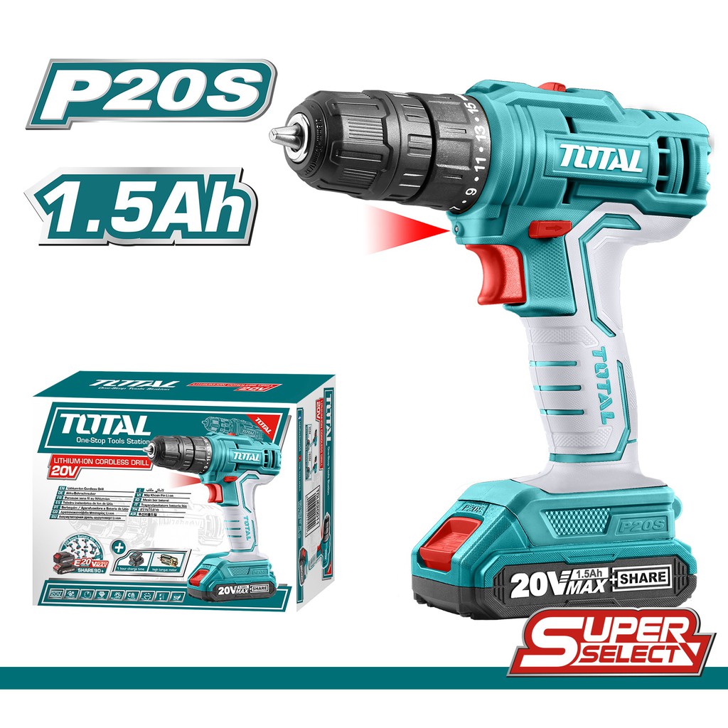 Máy khoan dùng pin P20s Total TDLI20011