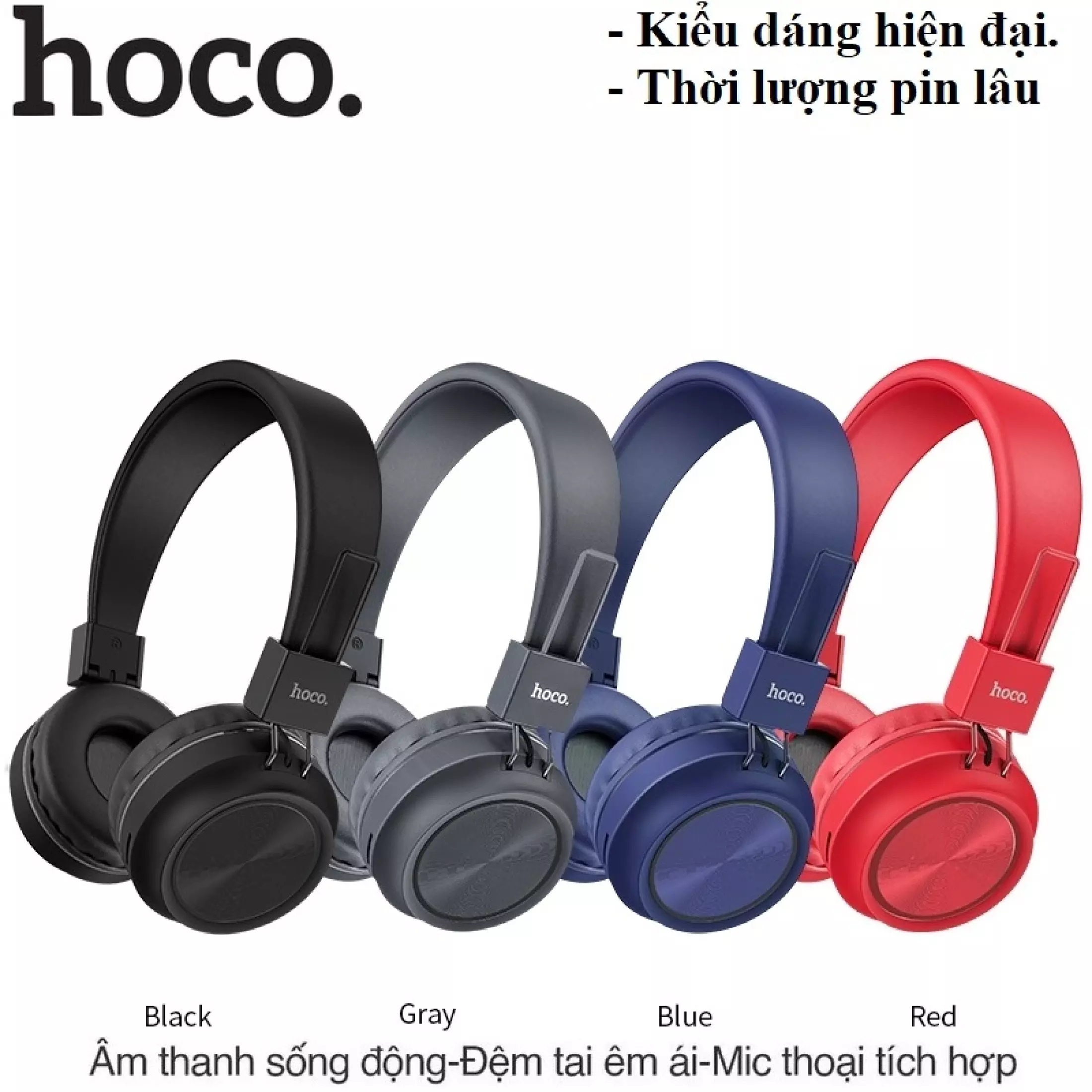 Tai nghe chụp tai không dây Hoco Model W25