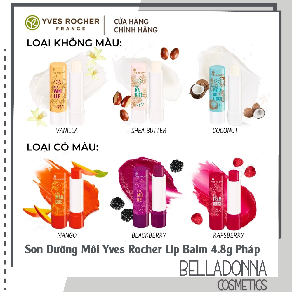 [HCM][CHÍNH HÃNG] Son Dưỡng Môi Yves Rocher Lip Balm 4,8g