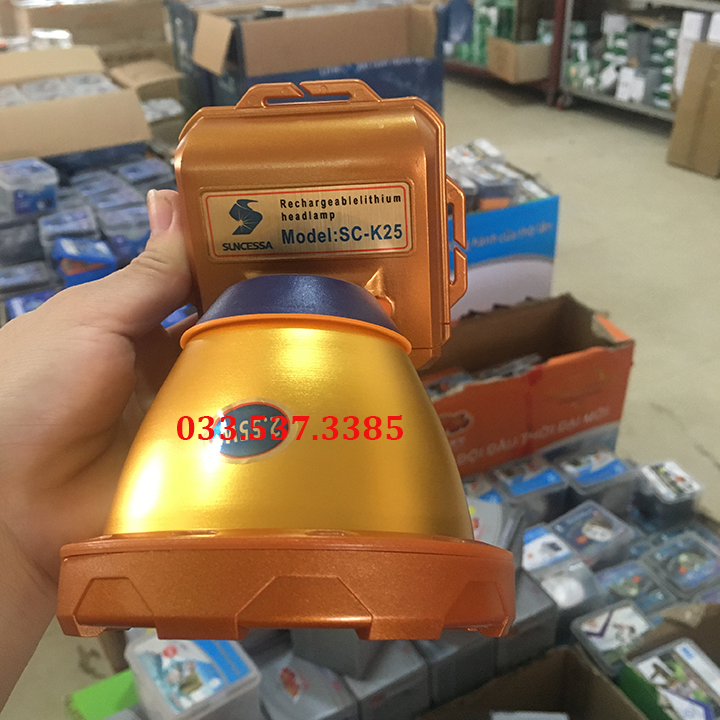 Đèn đội đầu siêu sáng, đèn pin đeo đầu k25 cao cấp