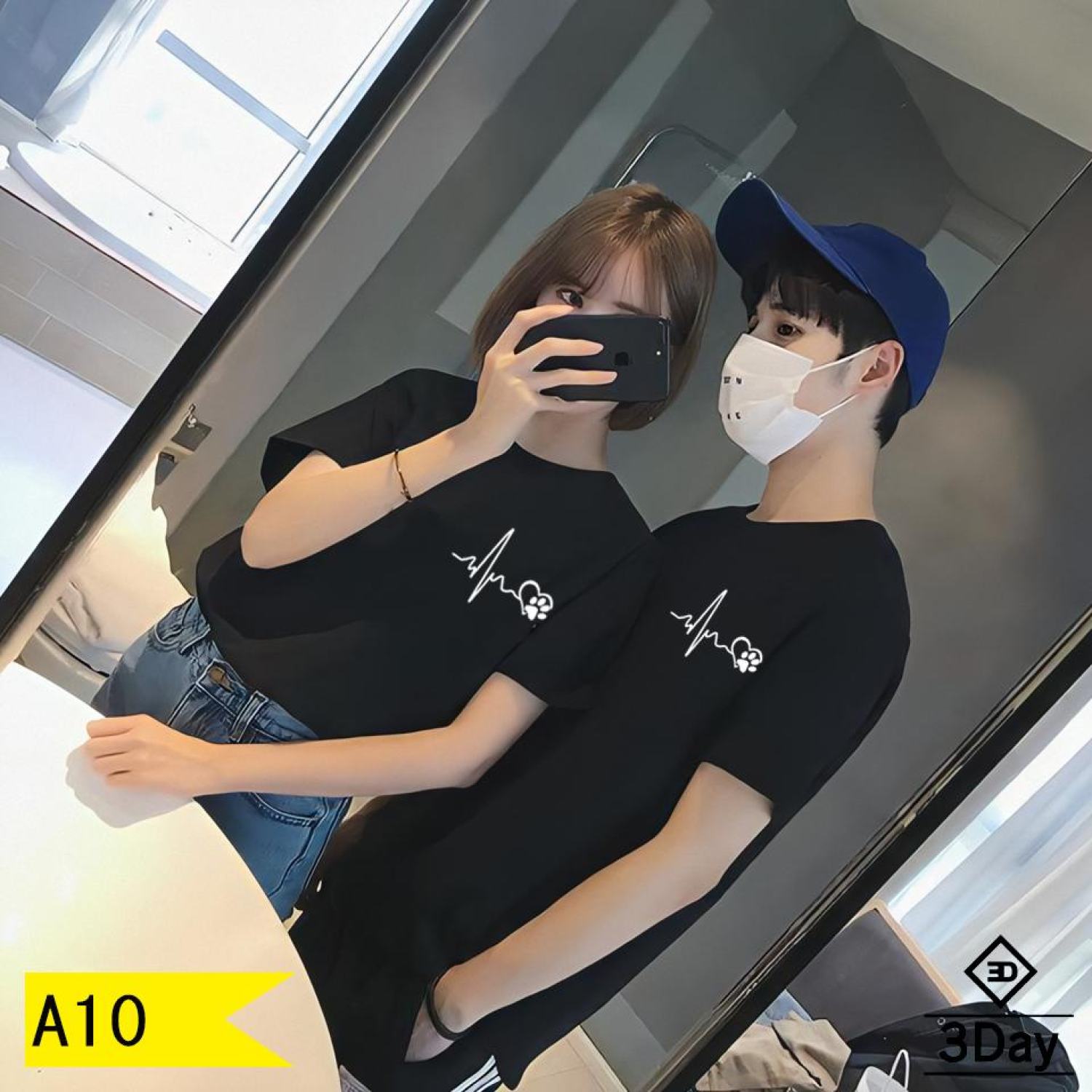 [Áo Đôi Giá Sỉ]Áo Đôi Áo Thun Logo Tim Yêu Thương