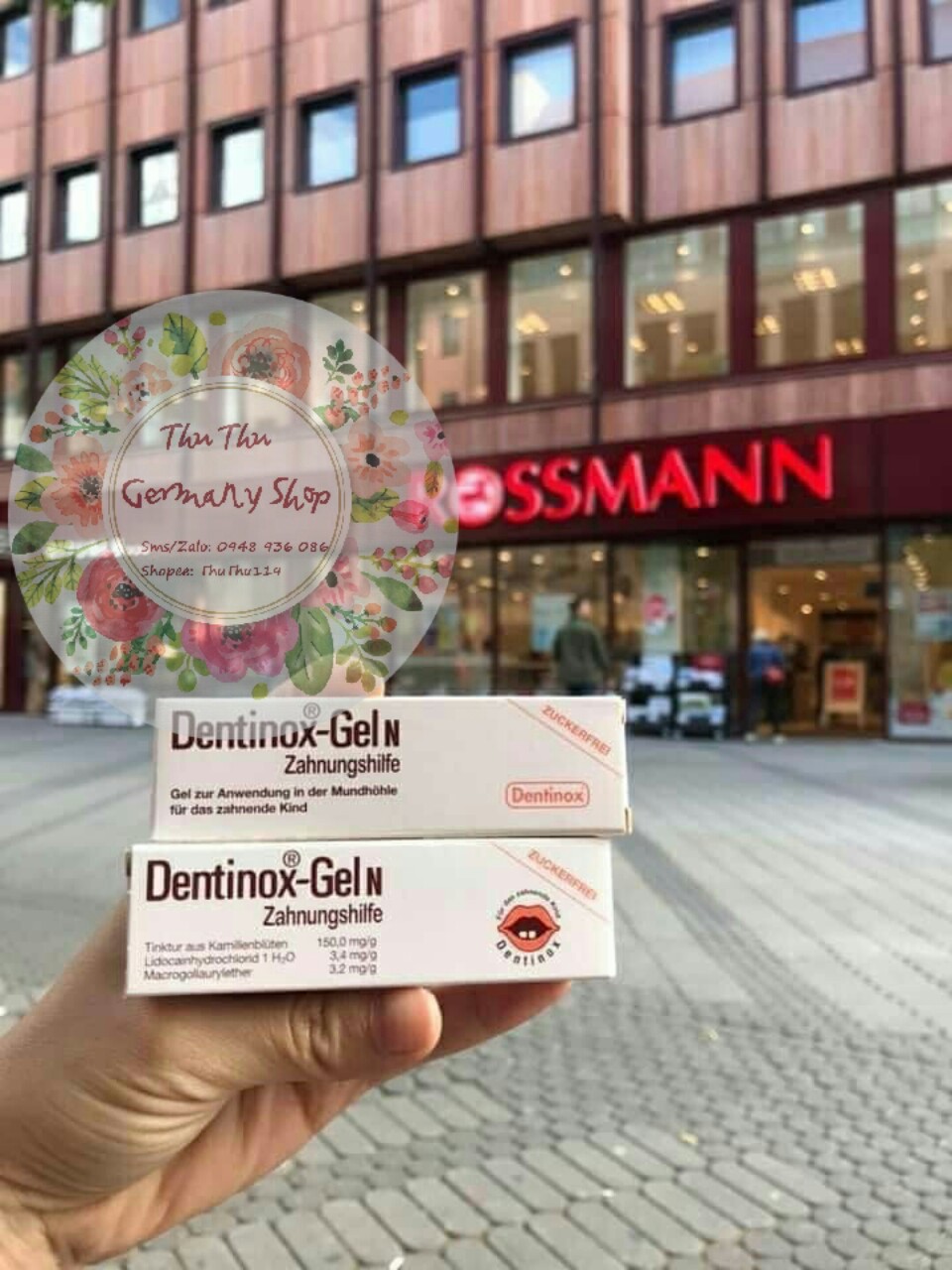 Gel bôi giảm sưng đau mọc răng Dentinox Đức