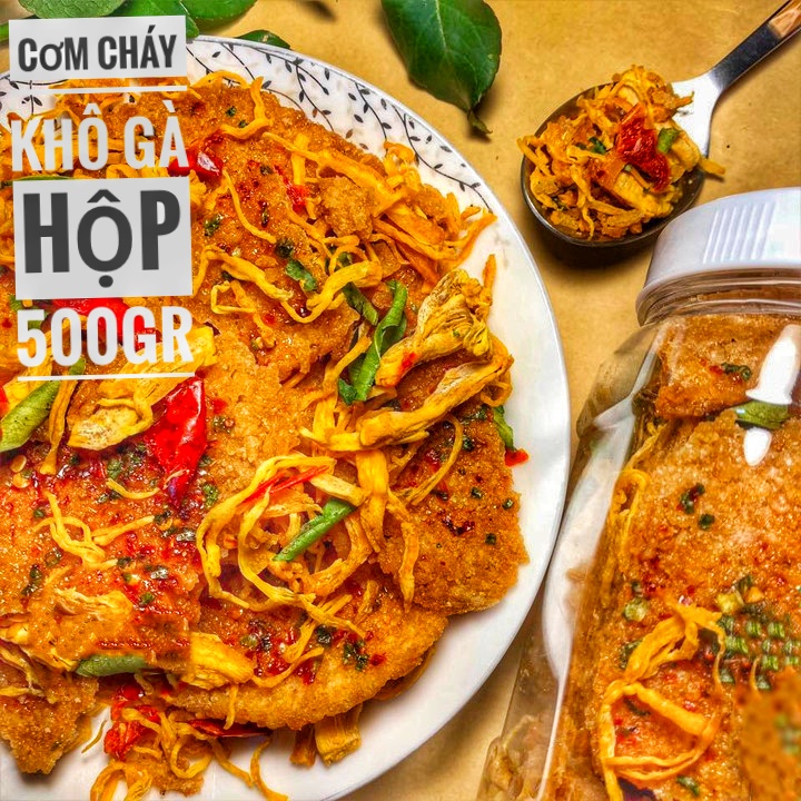 Cơm Cháy Lắc Khô Gà - Hộp 500gr
