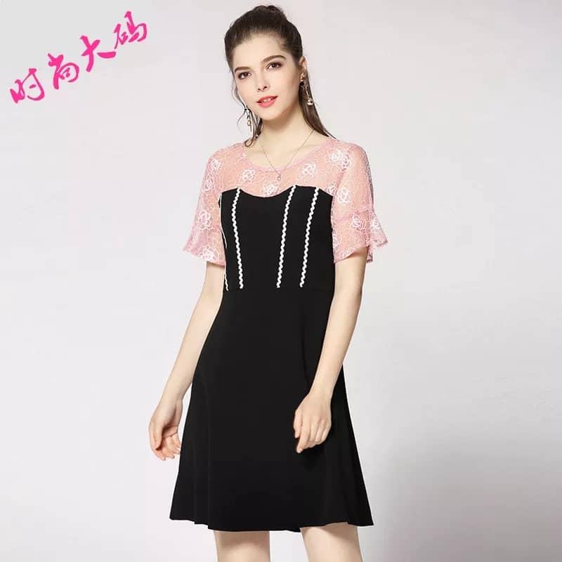 Đầm bigsize phối ren 4XL