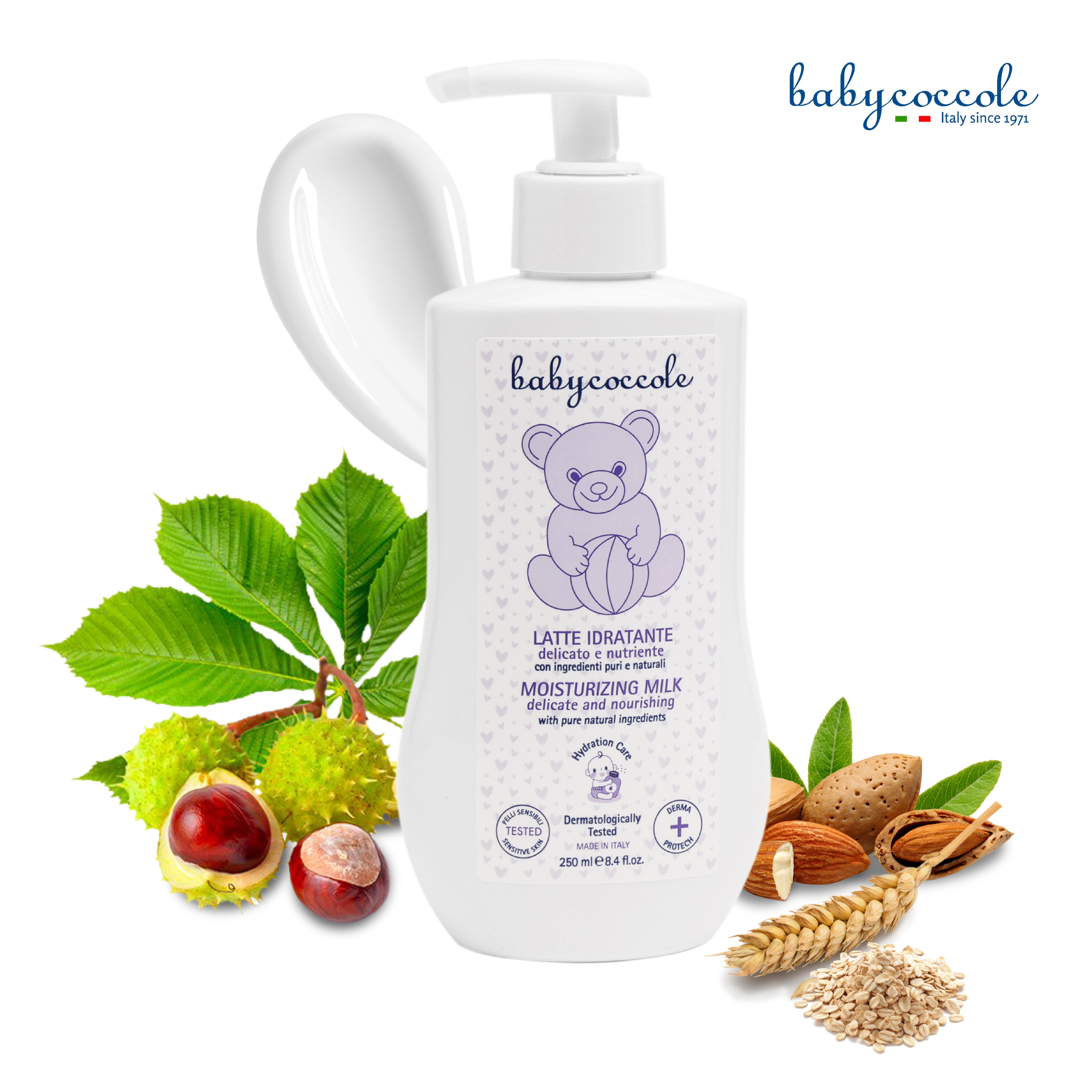 Sữa Dưỡng Thể cho Bé Babycoccole 0M+ 250ml Chiết xuất Hạnh Nhân
